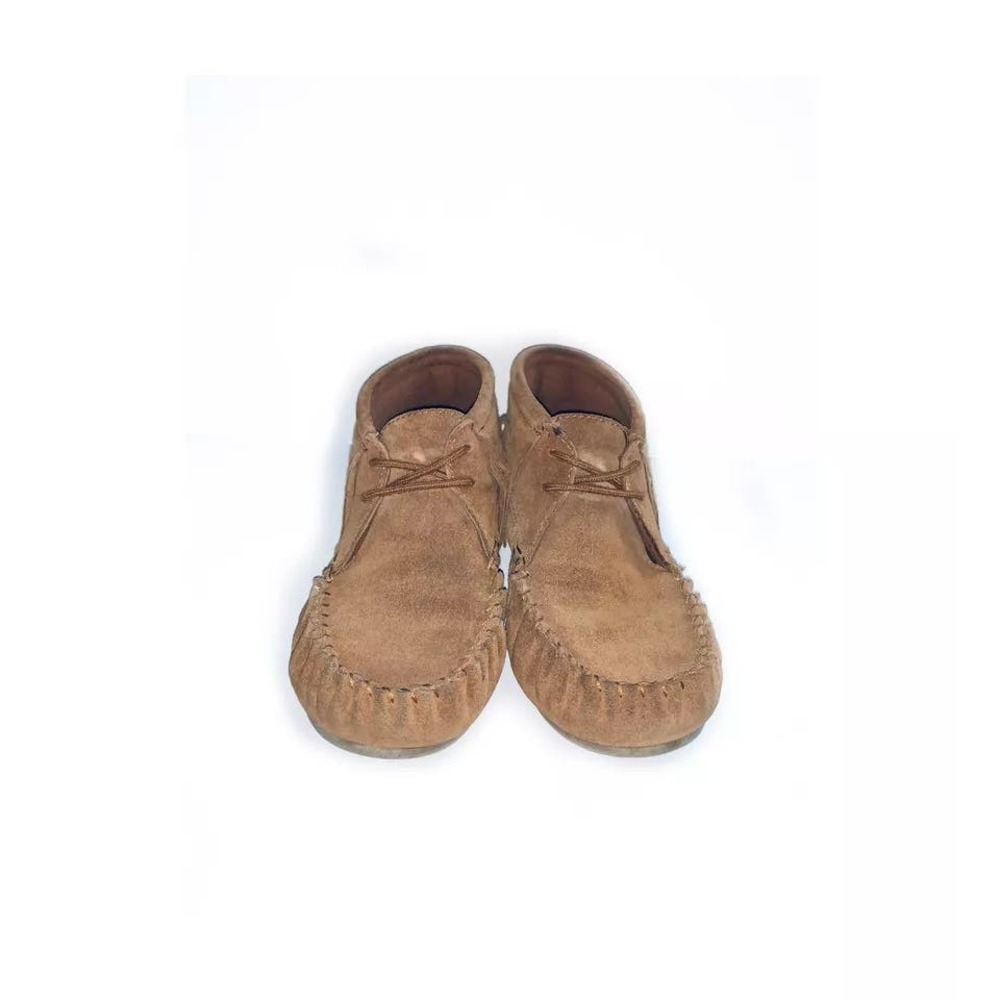 Brown Suede Moccasin Booties Target Sz 8